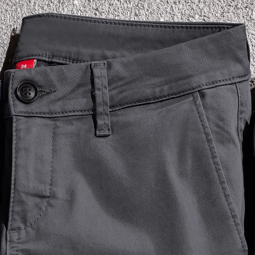 Spodnie robocze: 5-kieszeniowe spodnie robocze typu chino e.s.,dam. + antracytowy 2