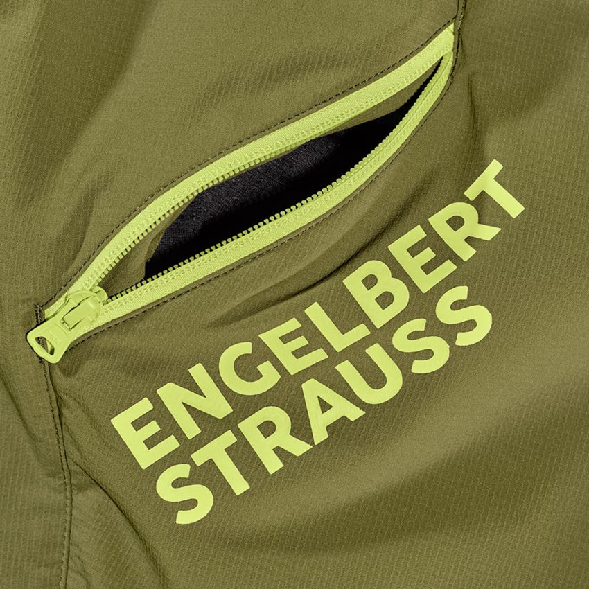Spodnie robocze: Szorty funkc. typu cargo e.s.trail + zielony jałowcowy/zielony limonkowy 2