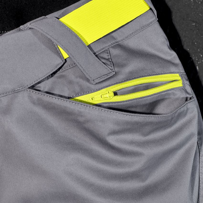 Spodnie robocze: Spodnie typu cargo e.s.trail + szary bazaltowy/żółty acid 2