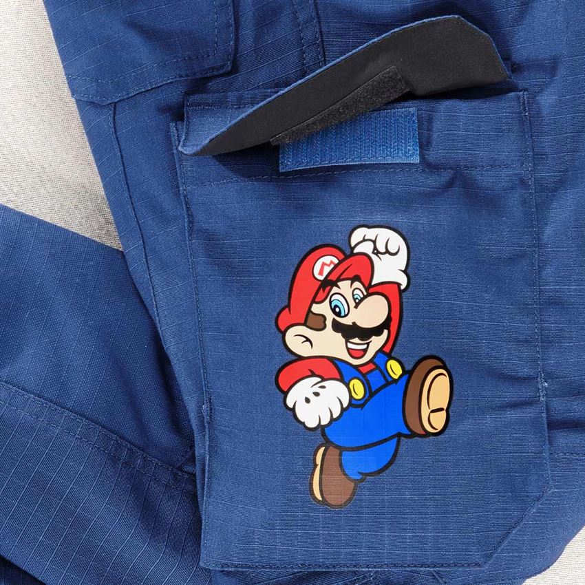 Współpraca: Super Mario Spodnie cargo, dziecięce + błękit alkaliczny 2