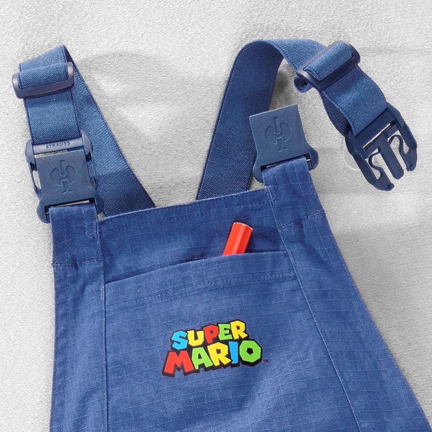 Współpraca: Super Mario Spodnie ogrodniczki, dziecięce + błękit alkaliczny 2