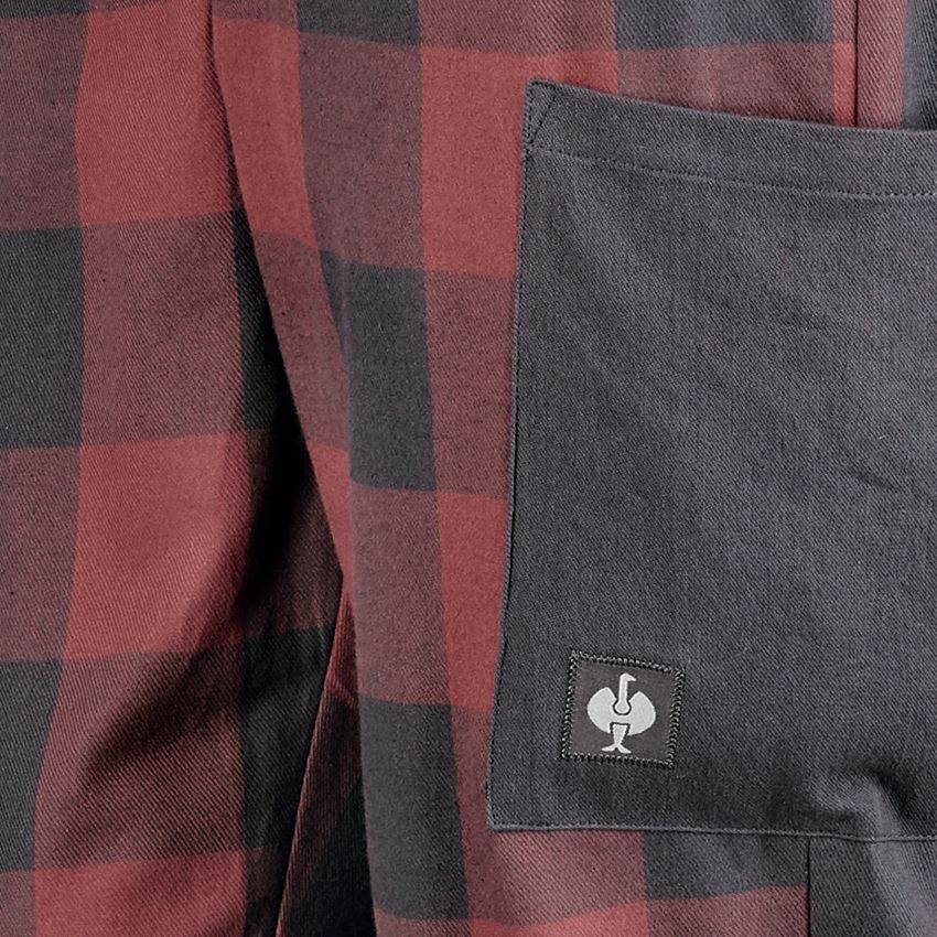 Akcesoria: e.s. Spodnie piżamowe, damski + czerwony tlenkowy/karbonowym szary 2