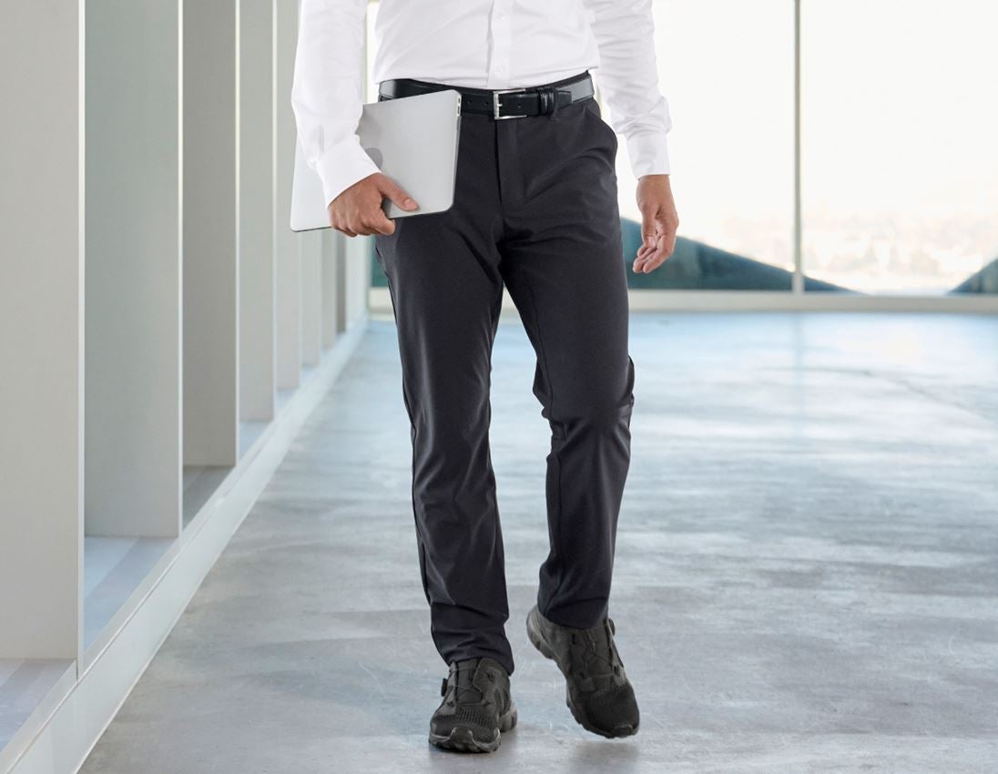 Spodnie robocze: Spodnie robocze chinosy e.s.work&travel + czarny