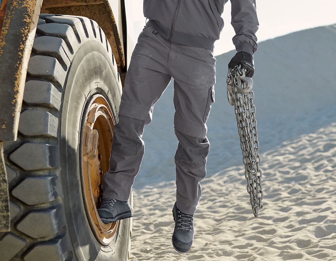 Spodnie robocze: Spodnie do pasa Worker e.s.iconic + karbonowym szary 2