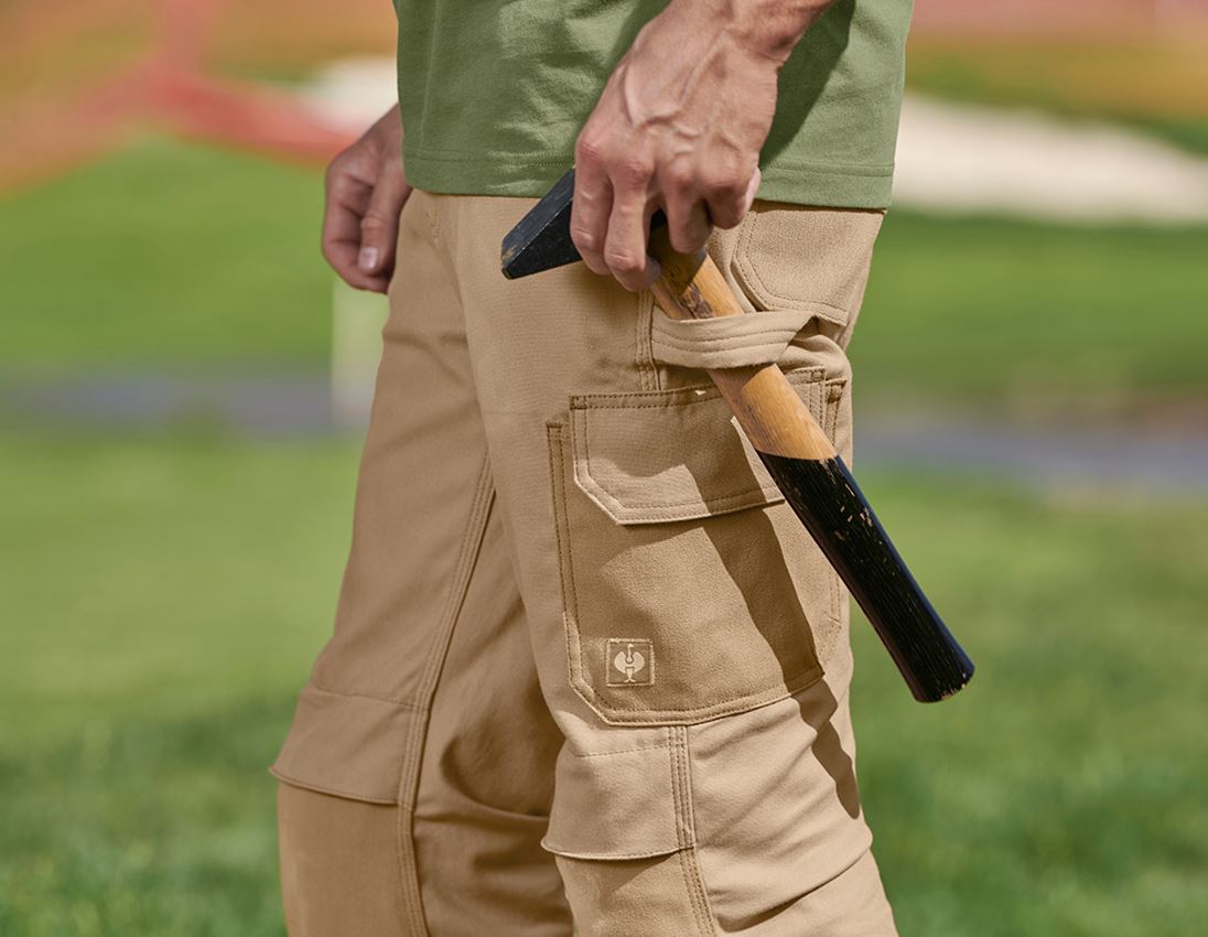Spodnie robocze: Spodnie do pasa Worker e.s.iconic + migdałowy brąz 1
