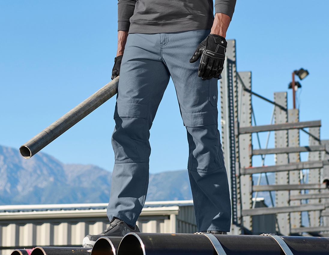 Spodnie robocze: Spodnie do pasa Worker e.s.iconic + niebieski tlenkowy