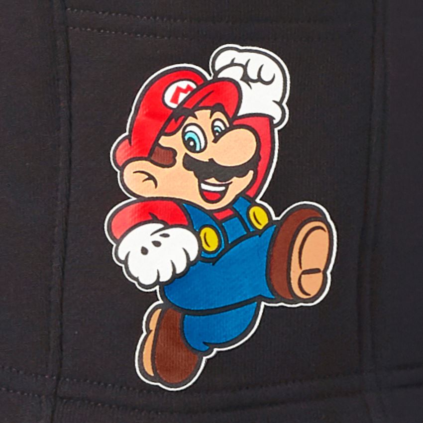 Odzież: Super Mario Szorty dresowe, dziecięce + czarny 2
