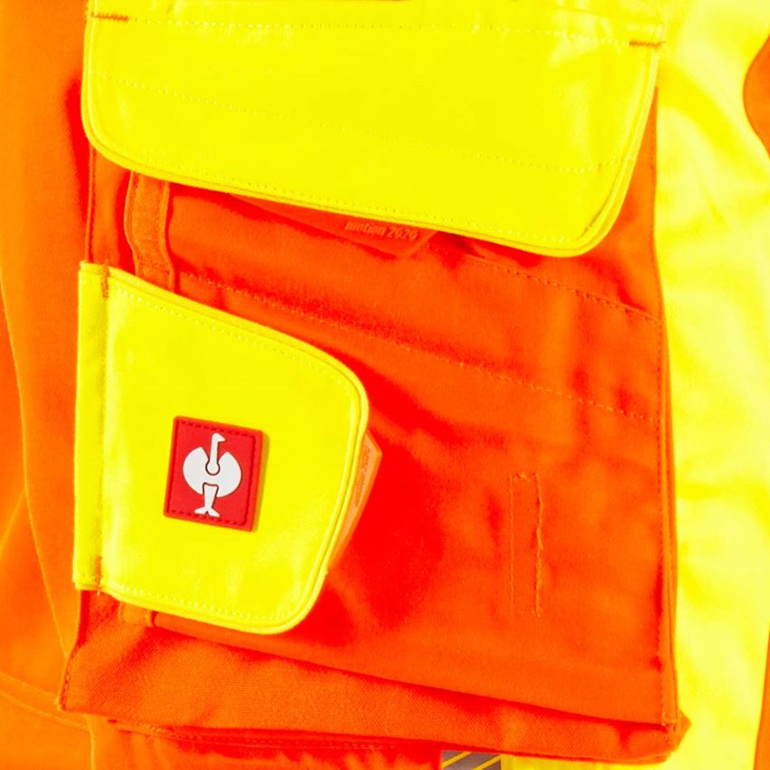 Tematy: Spodnie do pasa ostrzegawcze e.s.motion 2020 + pomarańczowy ostrzegawczy/żółty ostrzegawczy 2