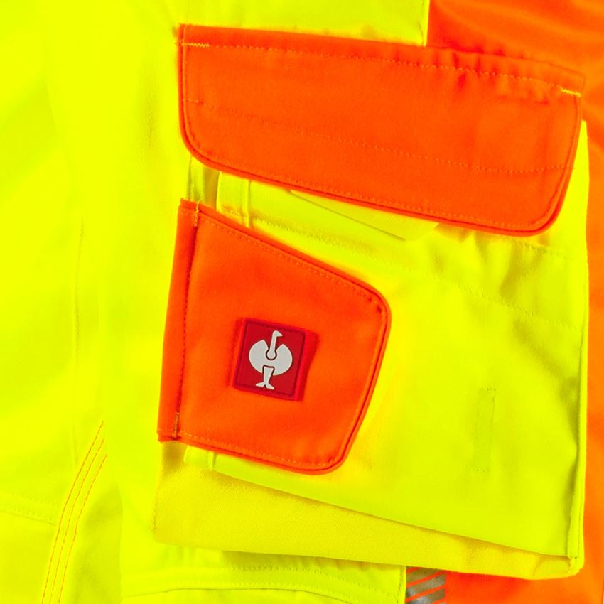Spodnie robocze: Spodnie do pasa ostrzeg. e.s.motion 2020 zimowe + żółty ostrzegawczy/pomarańczowy ostrzegawczy 2