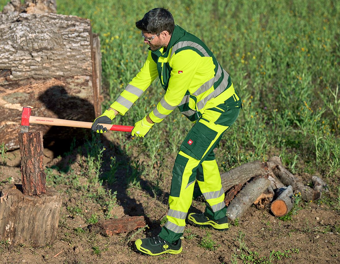 Kurtki robocze: Kurtka ostrzegawcza softshell e.s.motion 24/7 + zielony/żółty ostrzegawczy 3