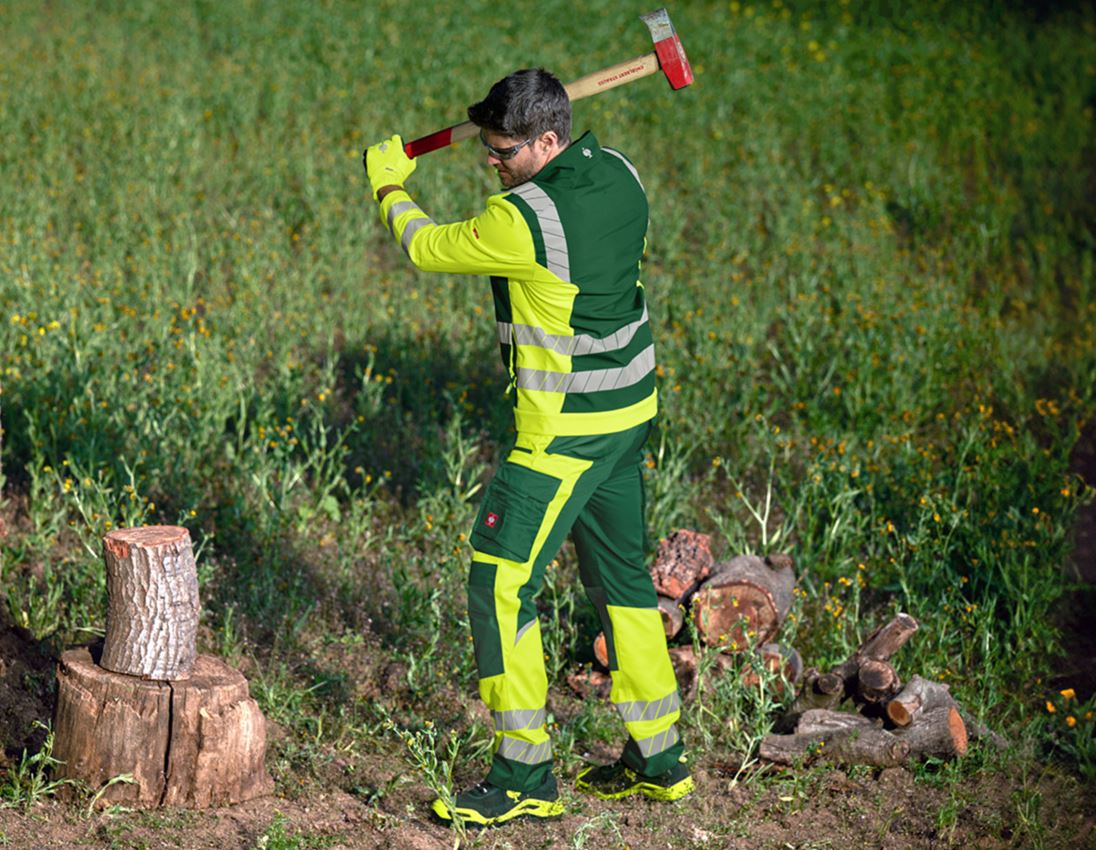 Kurtki robocze: Kurtka ostrzegawcza softshell e.s.motion 24/7 + zielony/żółty ostrzegawczy 2