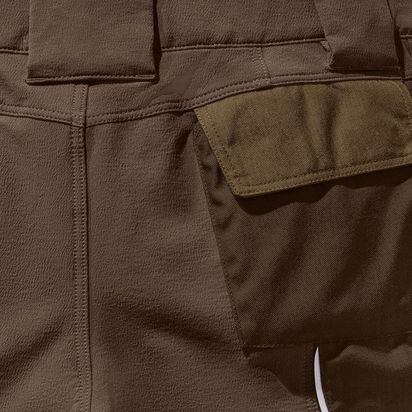 Spodnie robocze: Szorty funkcyjne e.s.dynashield + orzech laskowy/kasztanowy 2