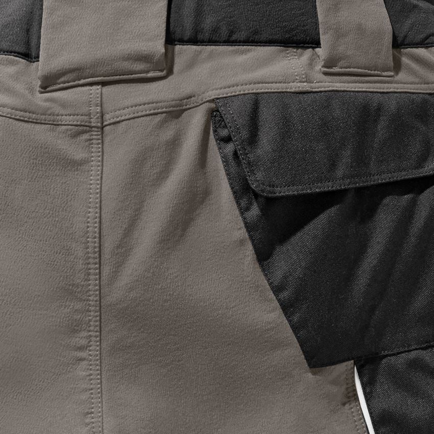 Spodnie robocze: Szorty funkcyjne e.s.dynashield + kamienny/czarny 2