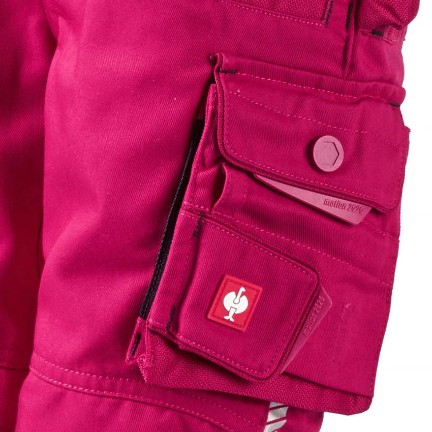 Spodnie: Spodnie do pasa e.s.motion 2020, dziecięce + malinowy/granatowy 2