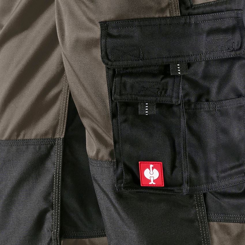 Spodnie robocze: Spodnie do pasa e.s.image + oliwkowy/czarny 2