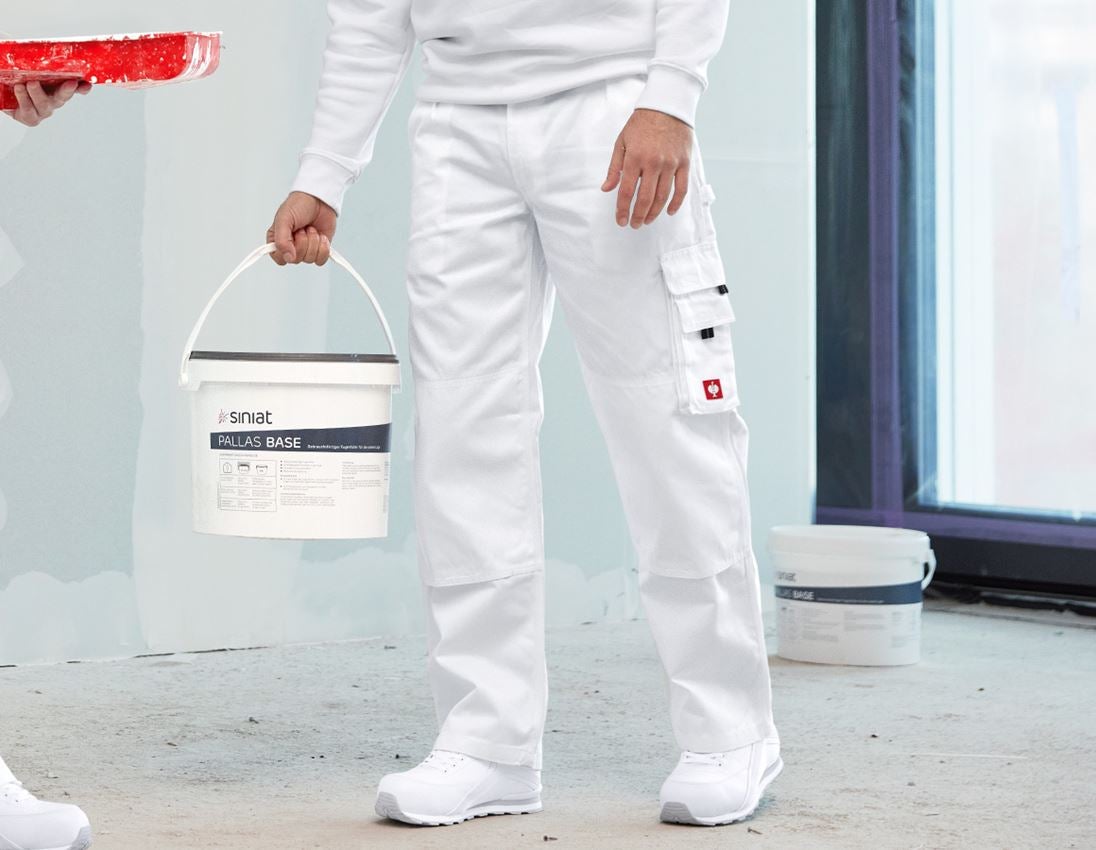 Spodnie robocze: Spodnie do pasa e.s.classic + biały
