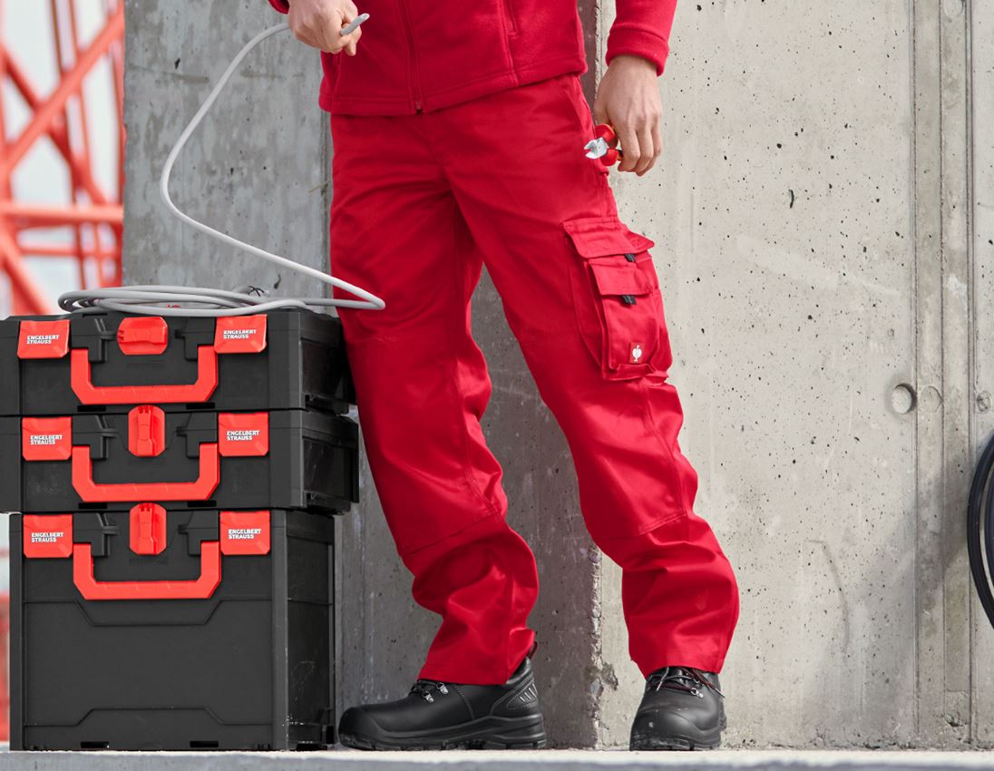 Spodnie robocze: Spodnie do pasa e.s.classic + czerwony
