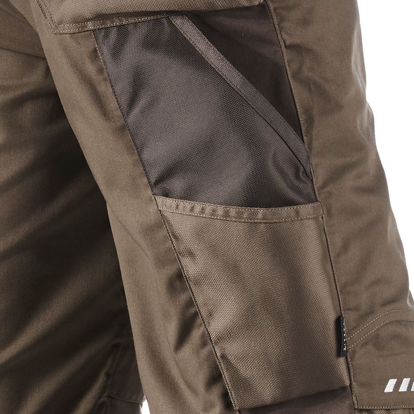 Spodnie robocze: Spodnie do pasa e.s.motion zimowe + orzech laskowy/kasztanowy 2