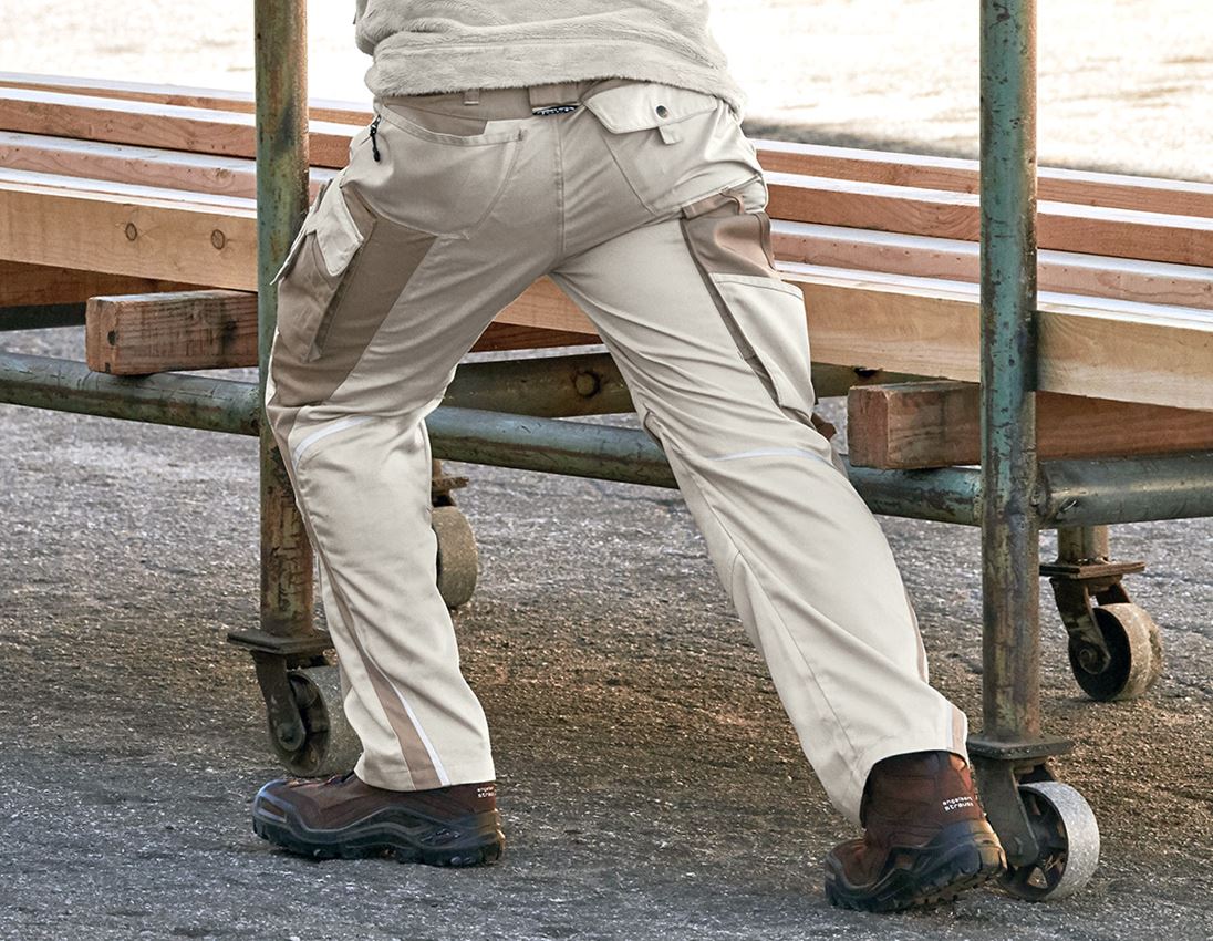 Spodnie robocze: Spodnie do pasa e.s.motion + gipsowy/gliniasty 1