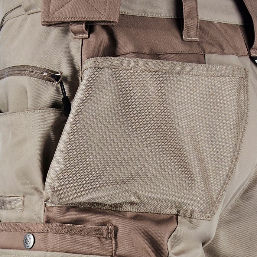 Spodnie robocze: Spodnie do pasa e.s.motion + gliniasty/torfowy 2