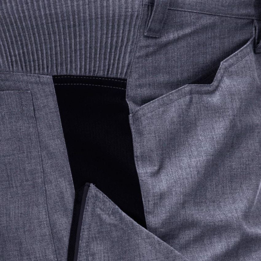 Spodnie robocze: Spodnie do pasa e.s.vision, męskie + pacyficzny melanżowy/czarny 2