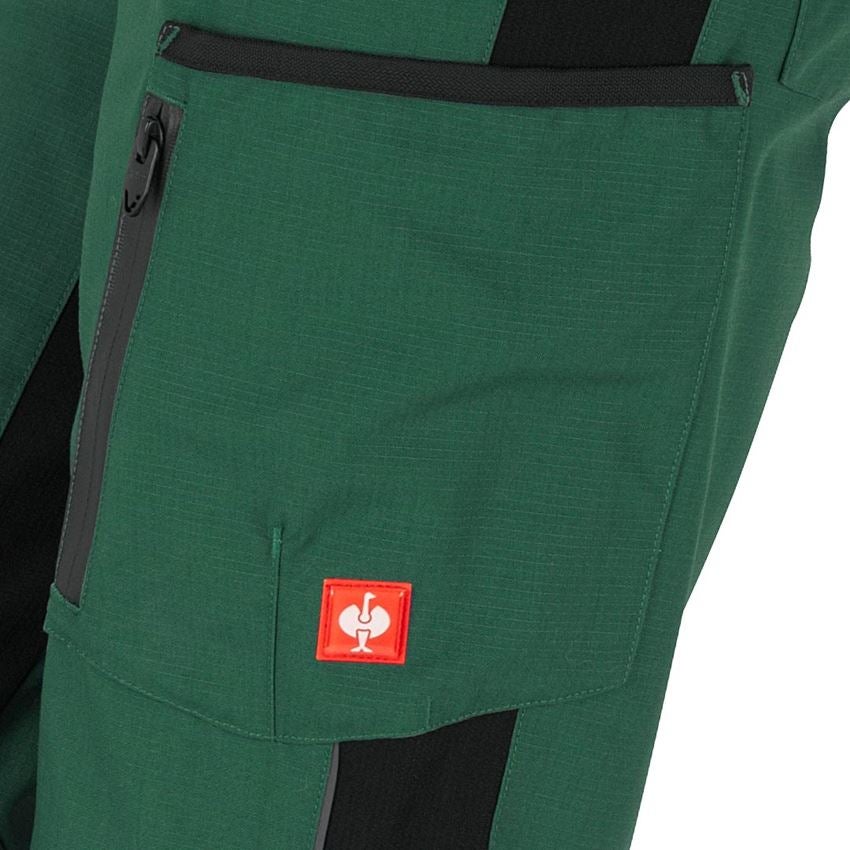 Spodnie robocze: Spodnie damskie e.s.vision + zielony/czarny 2