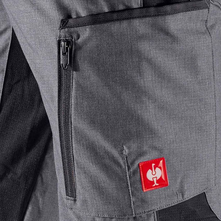 Spodnie robocze: Spodnie do pasa zimowe e.s.vision + cementowy melanżowy/czarny 2