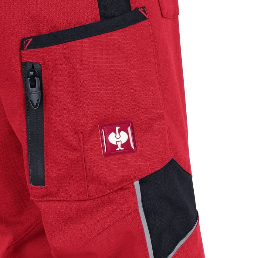 Spodnie: Spodnie do pasa zimowe e.s.vision, dziecięce + czerwony/czarny 2