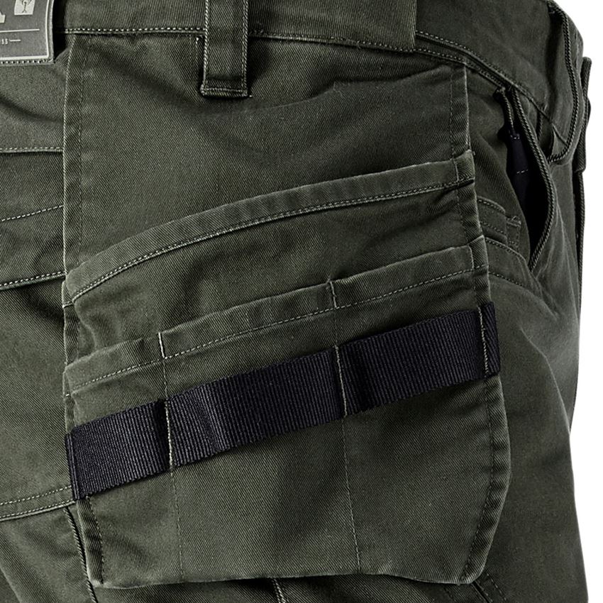 Ciesla / Stolarz: Spodnie do pasa e.s.motion ten tool-pouch + zielony kamuflażowy 2