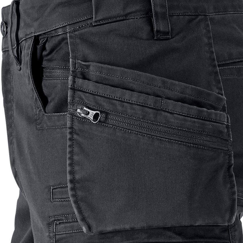 Spodnie robocze: Spodnie do pasa e.s.motion ten tool-pouch + czerń żelazowa 2