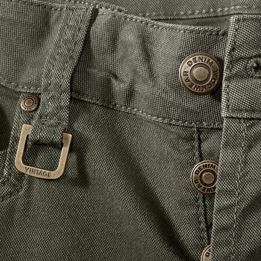Spodnie robocze: Spodnie typu cargo e.s.vintage + zielony kamuflażowy 2