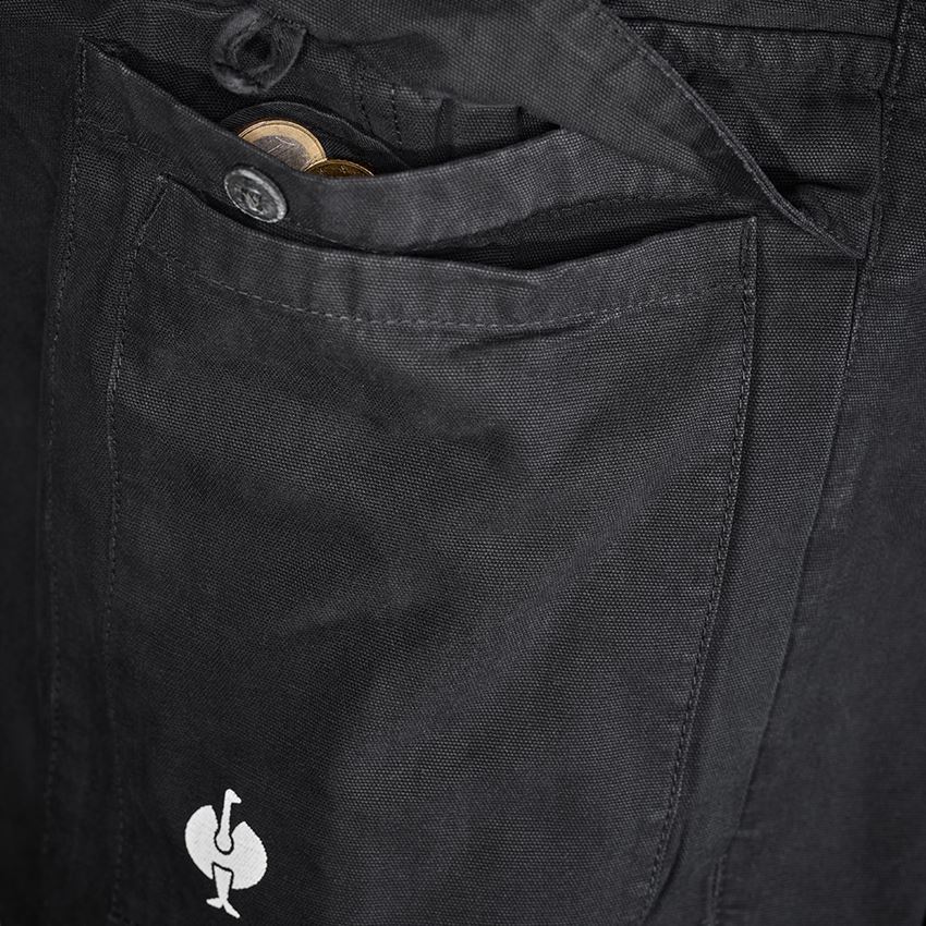 Spodnie robocze: Spodnie do pasa e.s.botanica + naturalna czerń 2