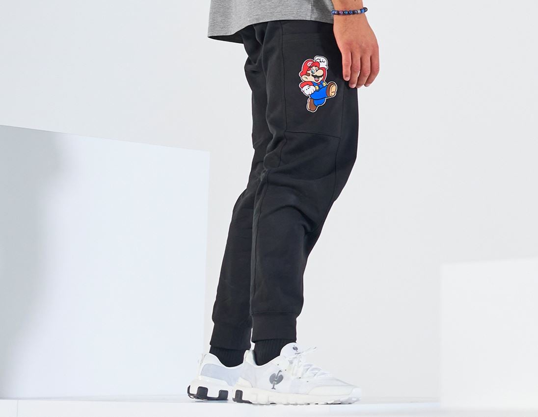 Akcesoria: Super Mario Spodnie dresowe, męskie + czarny