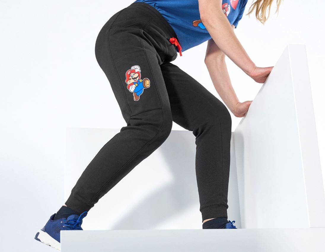 Współpraca: Super Mario Spodnie dresowe, damskie + czarny