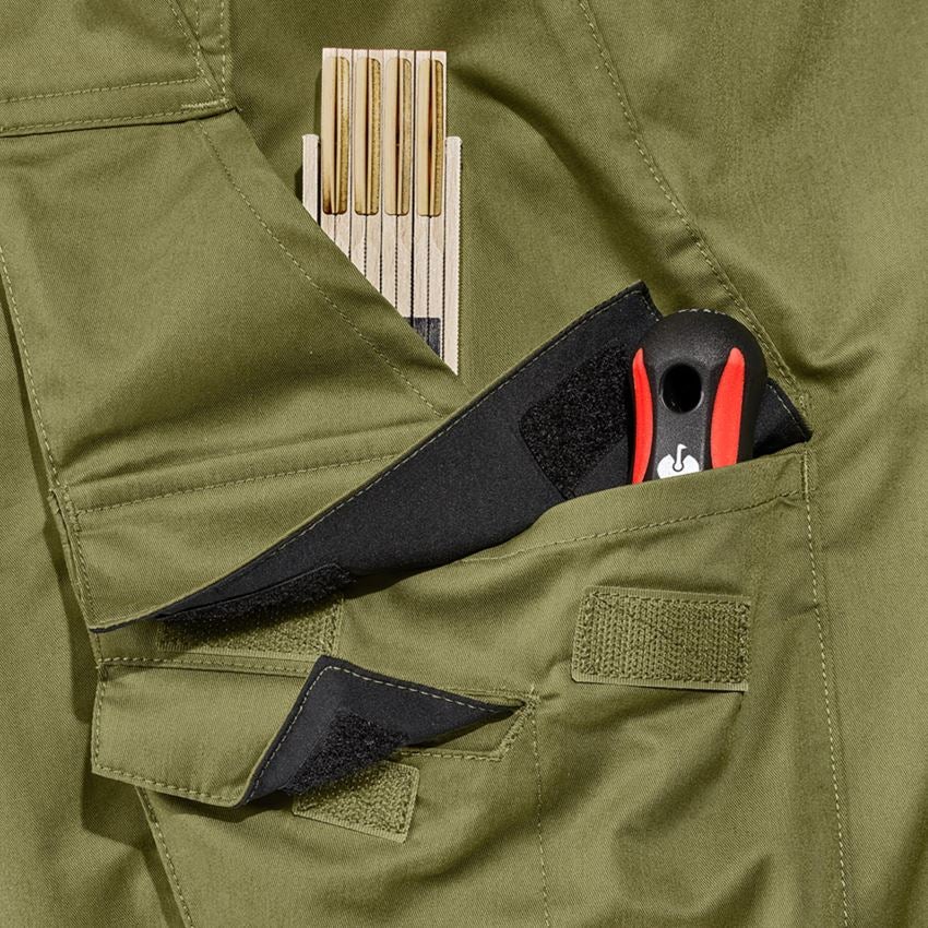 Spodnie robocze: Spodnie do pasa e.s.trail, damskie + zielony jałowcowy/zielony limonkowy 2