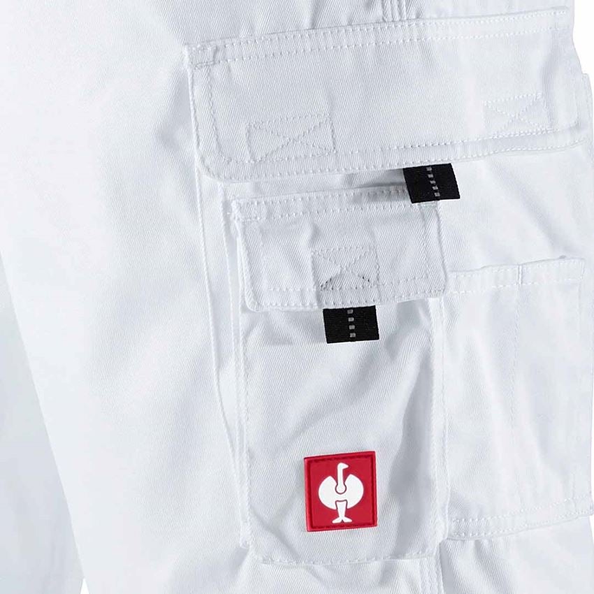 Spodnie robocze: Szorty e.s.image + biały 2