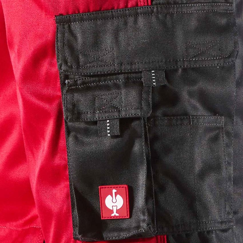 Spodnie robocze: Szorty e.s.image + czerwony/czarny 2