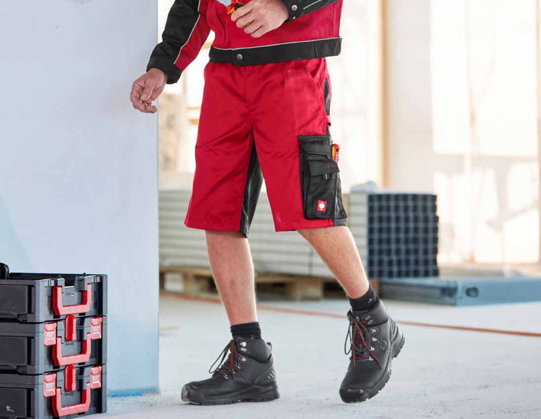 Spodnie robocze: Szorty e.s.image + czerwony/czarny