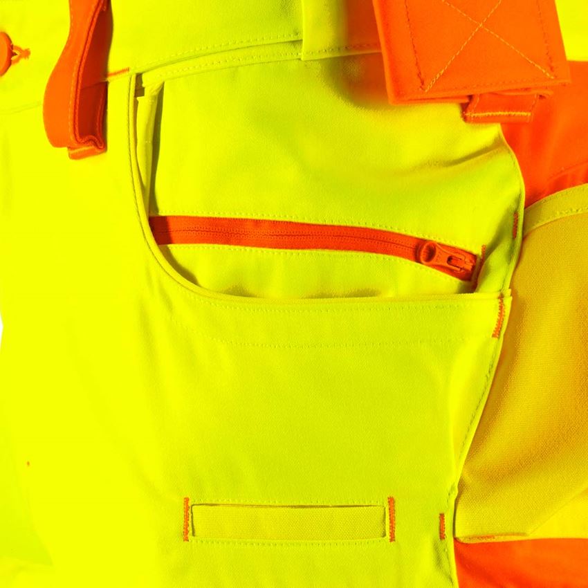 Spodnie robocze: Szorty ostrzegawcze e.s.motion 2020 + żółty ostrzegawczy/pomarańczowy ostrzegawczy 2