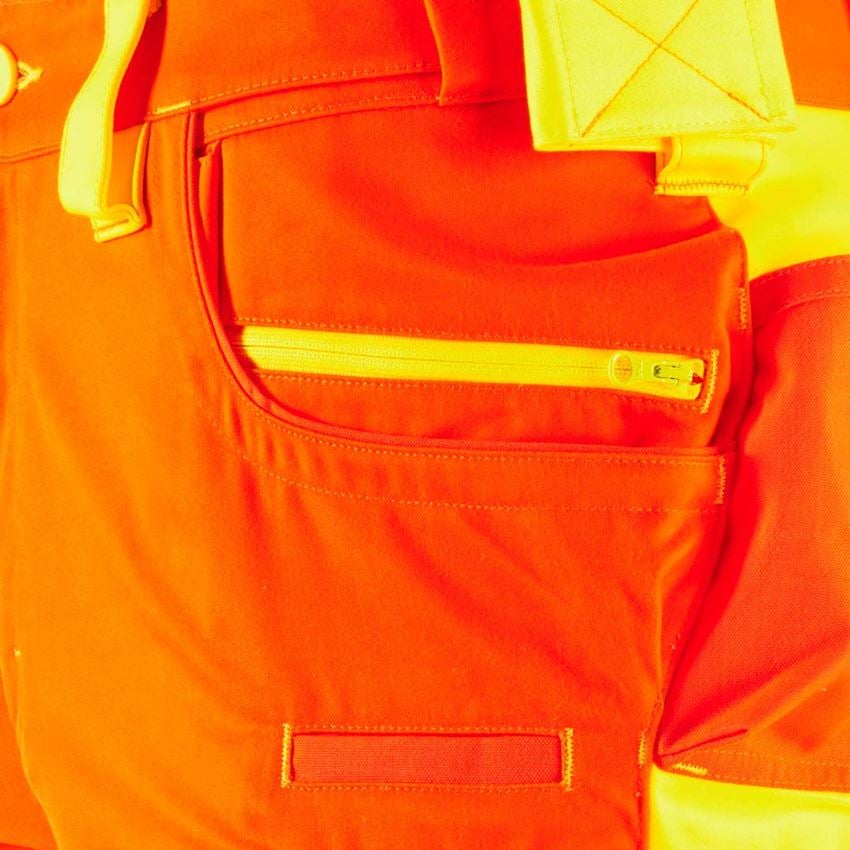 Spodnie robocze: Szorty ostrzegawcze e.s.motion 2020 + pomarańczowy ostrzegawczy/żółty ostrzegawczy 2