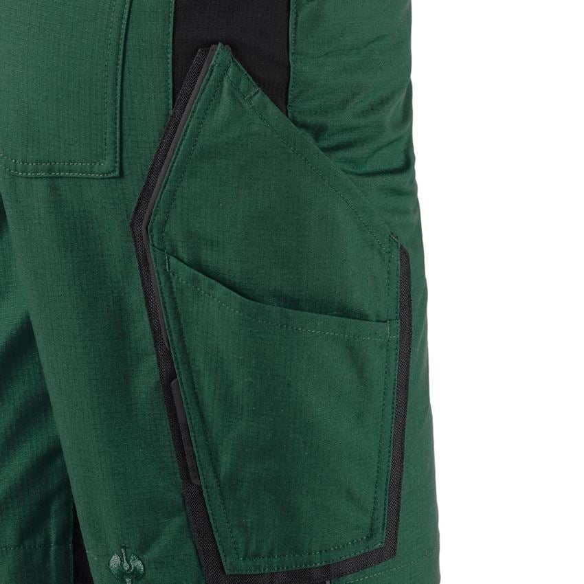 Spodnie robocze: Szorty e.s.vision, damskie + zielony/czarny 2