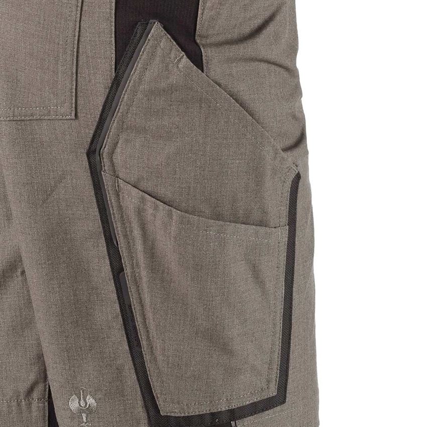 Spodnie robocze: Szorty e.s.vision, damskie + kamienny melanżowy/czarny 2