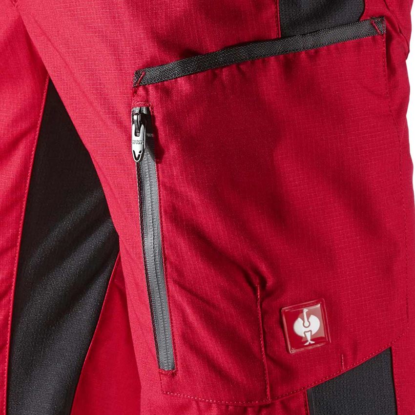 Spodnie robocze: Szorty e.s.vision, męskie + czerwony/czarny 2