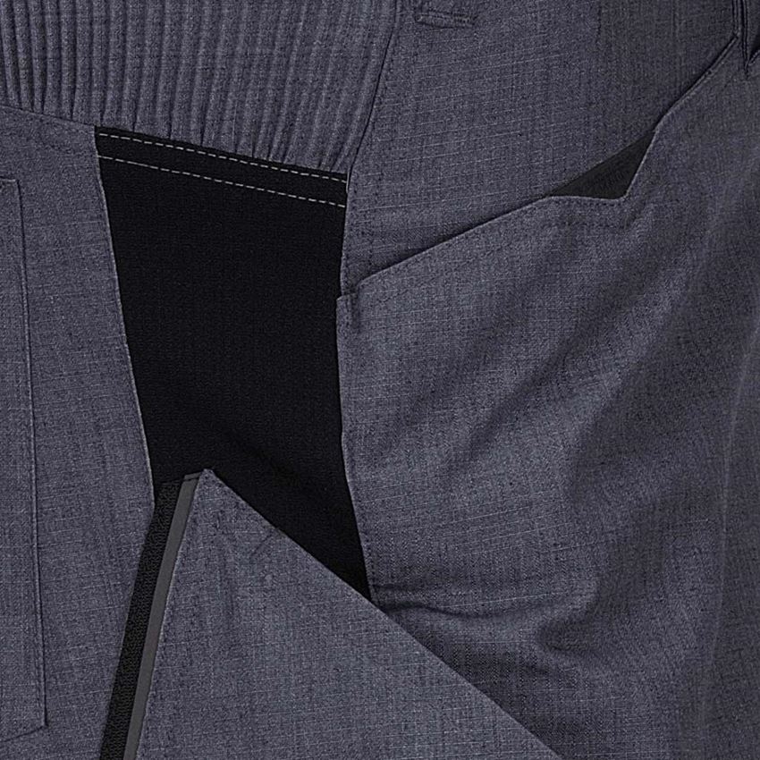 Spodnie robocze: Szorty e.s.vision, męskie + pacyficzny melanżowy/czarny 2