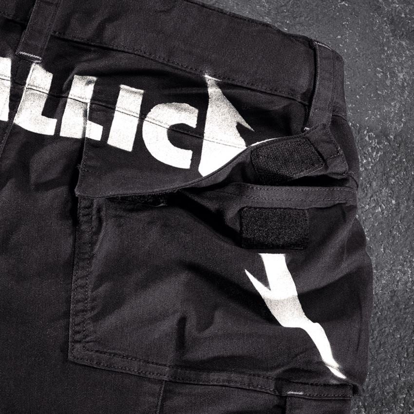 Spodnie robocze: Metallica twill shorts + czarny 2