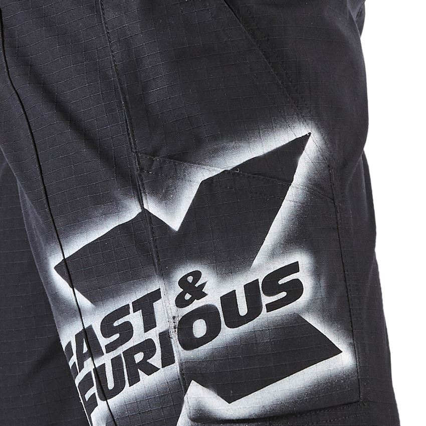 FAST & FURIOUS X STRAUSS: FAST & FURIOUS X motion work shorts + czarny 2
