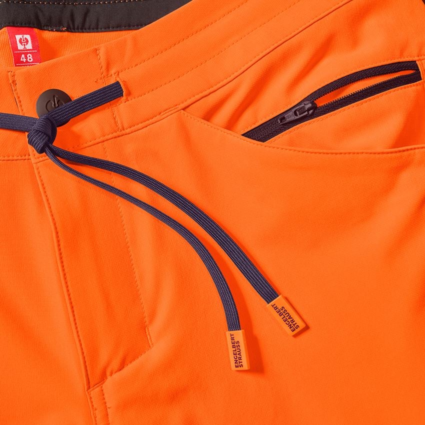 Spodnie robocze: Szorty funkcyjne odblaskowe e.s.ambition + pomarańczowy ostrzegawczy/granatowy 2