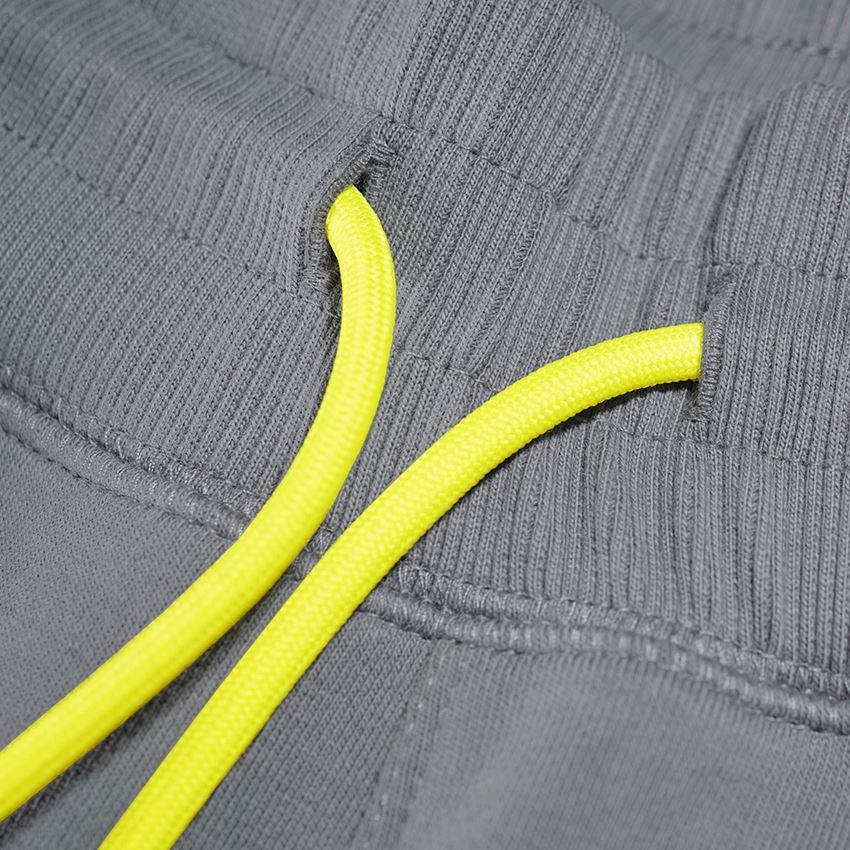 Spodnie robocze: Szorty dresowe light e.s.trail + szary bazaltowy/żółty acid 2