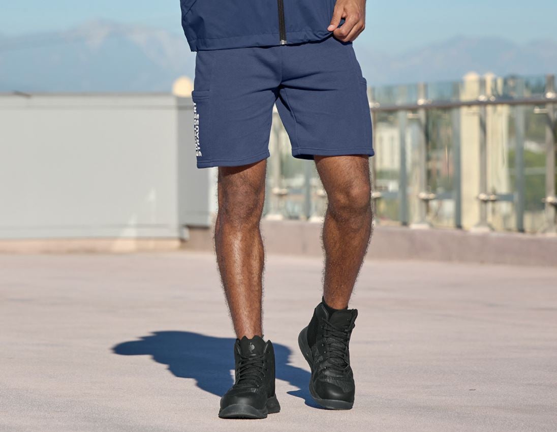 Spodnie robocze: Szorty dresowe light e.s.trail + niebieski marine/biały