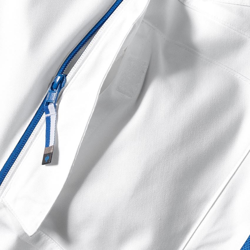 Spodnie robocze: Szorty wielokieszeniowe e.s.ambition + biały/niebieski chagall 2